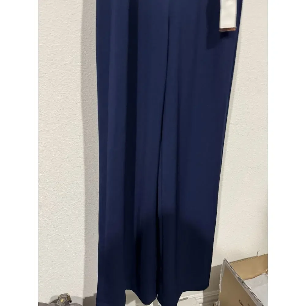 Ted Baker London ColorBlock Cross Back Jumpsuit, Size 4 Women Aleeix Color-Block